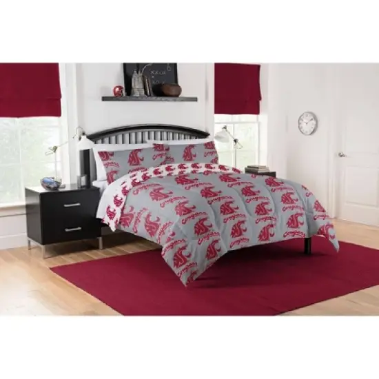 NCAA Washington State Cougars Rotary Bed Set image {3}