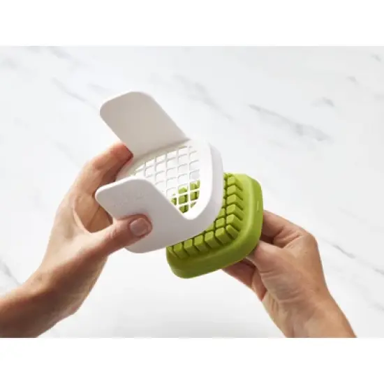 Joseph Joseph ChopCup: Manual Food Chopper with Ergonomic Handle & Stainless Steel Blades, Dishwasher-Safe, White image {7}