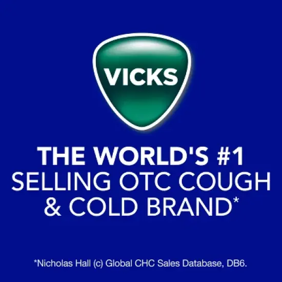 Vicks VapoRub Advanced Plus Cough Suppressant Topical Chest Rub Analgesic Ointment - 2.82oz image {8}