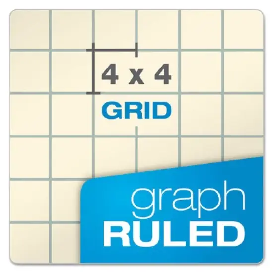 Ampad Computation Book, Quadrille Rule (4 sq/in), Brown Cover, (76) 11.75 x 9.25 Sheets image {2}