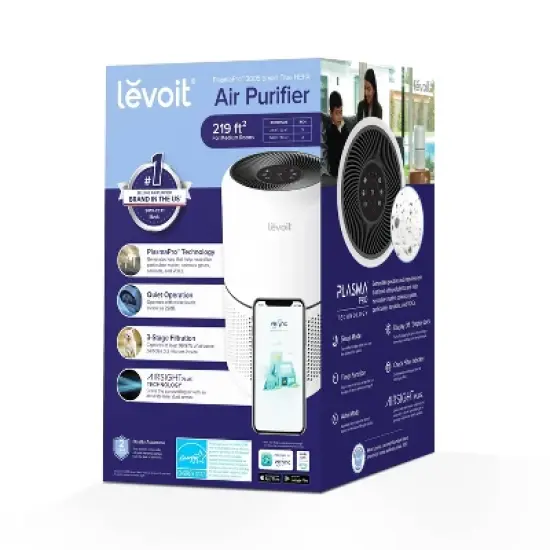 Levoit Plasma Pro 300S Smart True HEPA Smart Air Purifier White image {6}