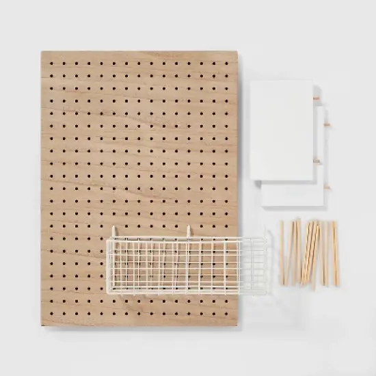 Modular Organization System Kids' Pegboard Brown - Pillowfort&trade; image {3}