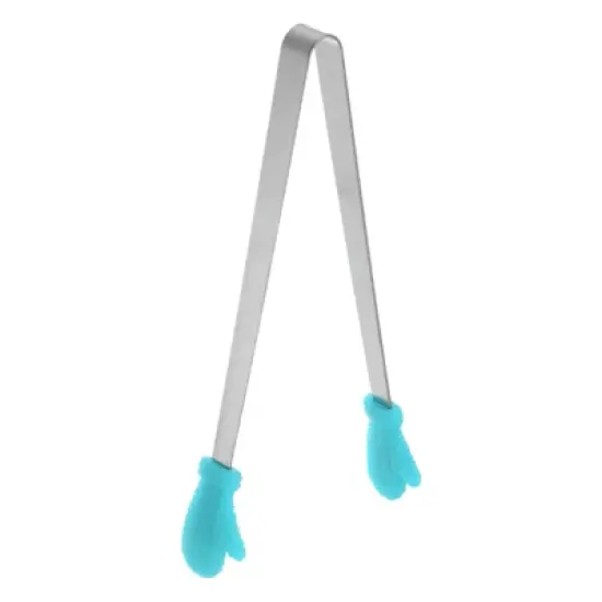 Unique Bargains Stainless Steel Tiny Gloves Shape Cooking Kitchen Food Tongs image {10}