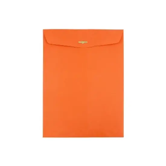 JAM Paper Open End Clasp #13 Catalog Envelope 10" x 13" Orange 100/Box (913745) image {1}