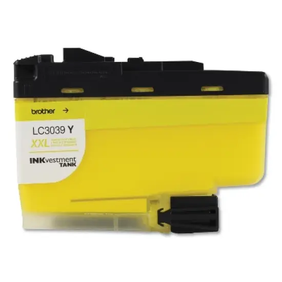 Brother LC3039Y INKvestment Ultra High-Yield Ink 5000 Page-Yield Yellow image {5}