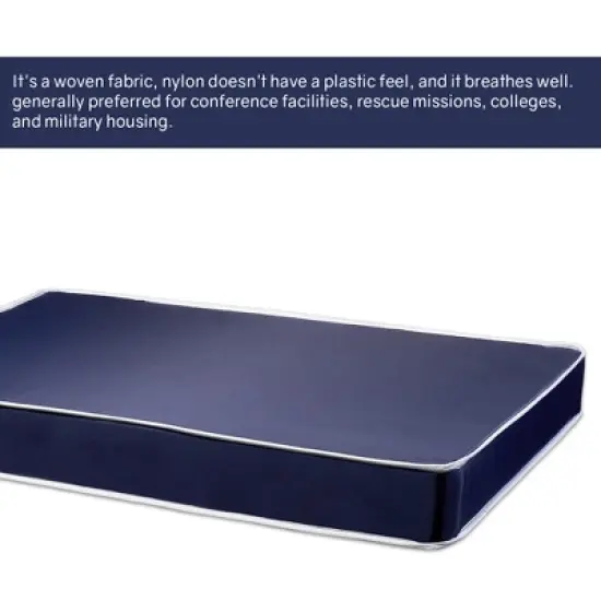 Continental Sleep, 7" Medium Firm Water Resistance Nylon Vinyl Dual Sided Mattress, Noiseless, Soft Cloud Feeling,  image {2}