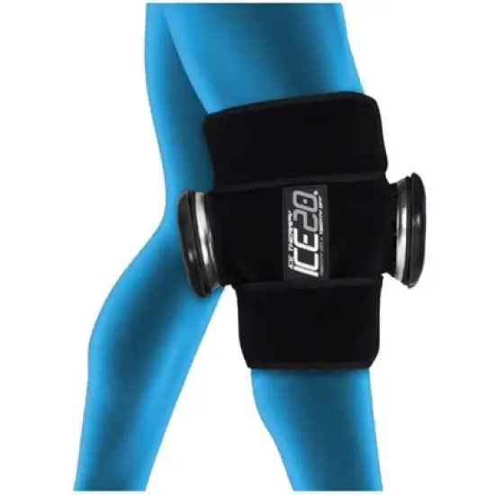 ICE20 Double Knee Ice Compression Wrap image {1}