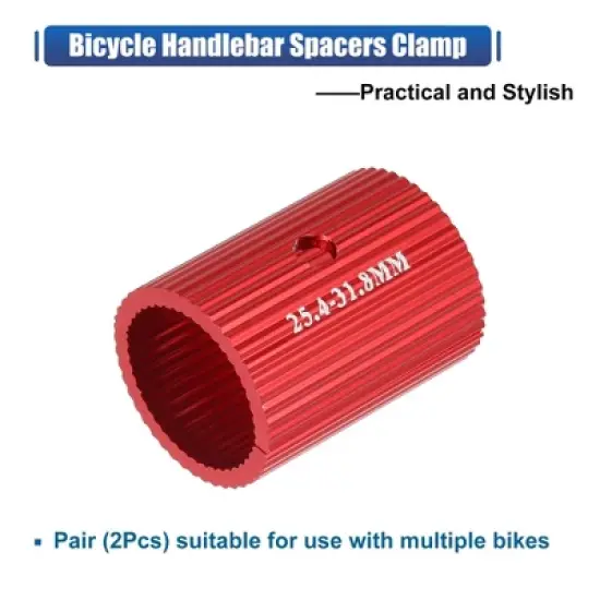 Unique Bargains Universal Bike Handlebar Shims Bicycle Handlebar Stem Conversion 1 Pair image {3}