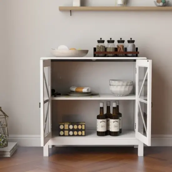 LIVAREEmlen Kitchen Baker's Racks with Double Glass Doors image {3}