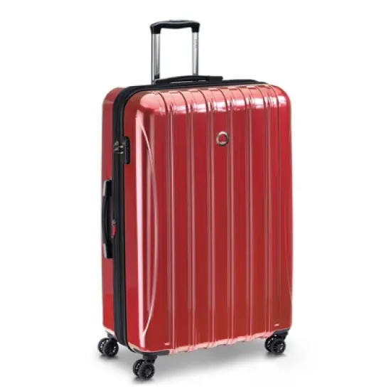 DELSEY Paris Aero Expandable Hardside Large Checked Spinner Upright Suitcase - Red image {11}