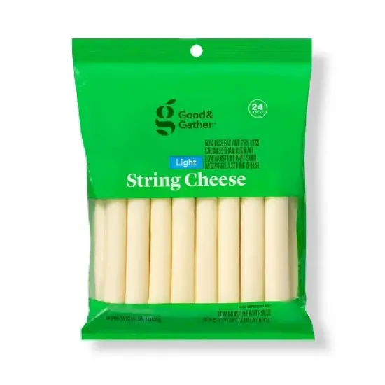 Light Low-Moisture Part-Skim Mozzarella Cheese Sticks - 24oz/24ct - Good & Gather&trade; image {5}