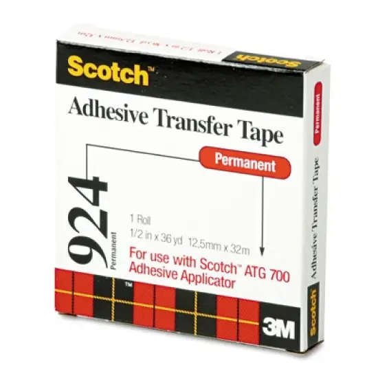 Scotch ATG Adhesive Transfer Tape Clear 0.5" x 36 yds image {4}