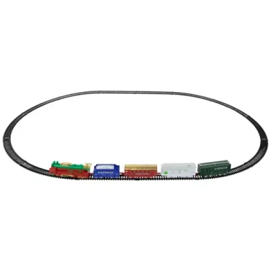 Northlight 21 Pc Green and Red Battery Operated Lighted and Animated Classic Train Set image {3}