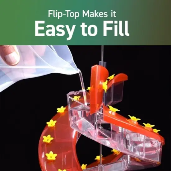 Cascade Wild Bird Feeders Hummingbird Feeder, 32 Port Helical Design, Outdoor Durable Hanging Bird Feed with Mix and Pour Pitcher image {2}