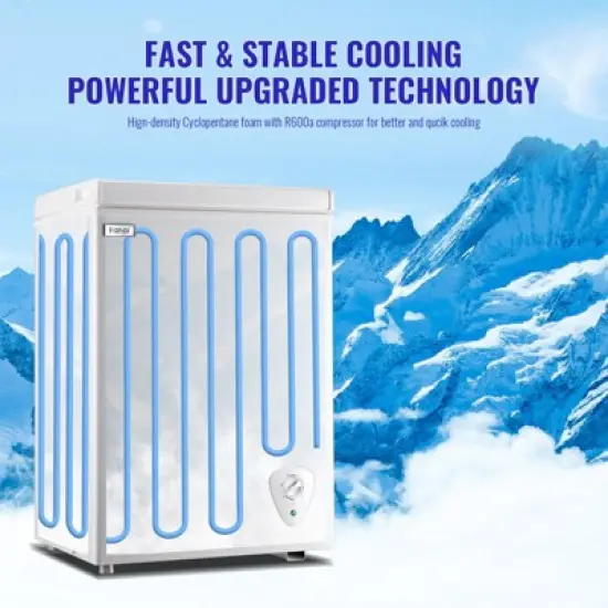 WANAI 17" Mini Chest Freezer BCBD-63 image {1}
