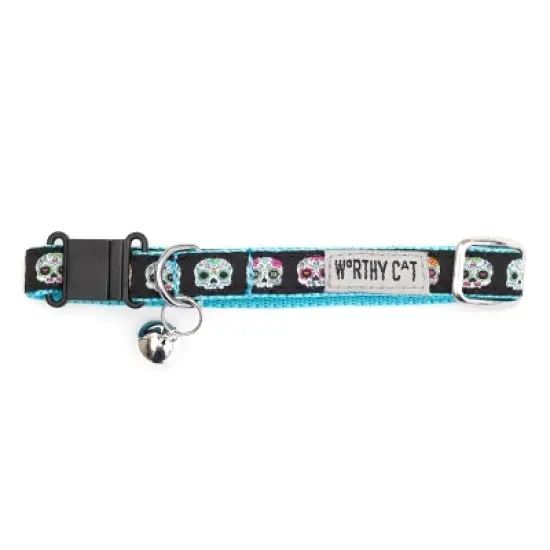 The Worthy Dog Skeletons Breakaway Adjustable Cat Collar image {2}