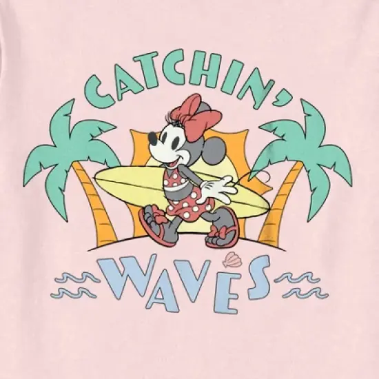 Toddler's Minnie Mouse Catchin' Waves T-Shirt image {1}