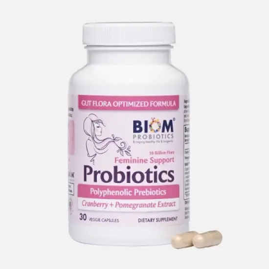 Biom Probiotics Feminine Support Probiotics Capsules (30 count) image {3}