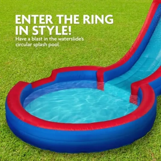 Sunny & Fun Inflatable Kids Backyard Water Slide Park w/Pool image {4}