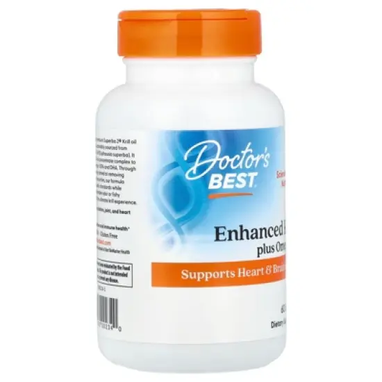 Doctor's Best Enhanced Krill Plus Omega3s , 60 Softgels image {3}