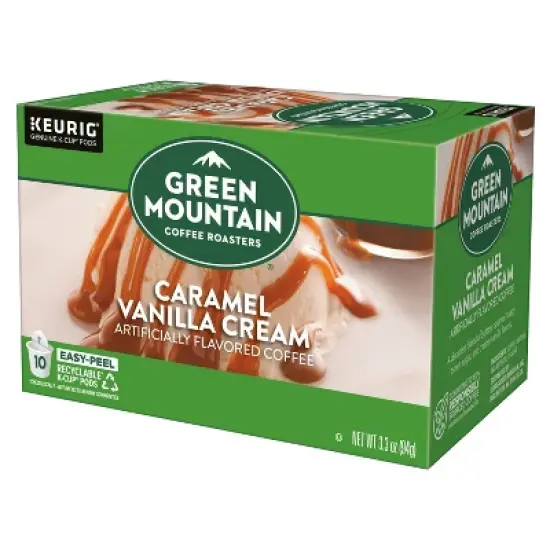Green Mountain Caramel Vanilla Cream Flavored Keurig K-Cup Light Roast Coffee Pods image {12}