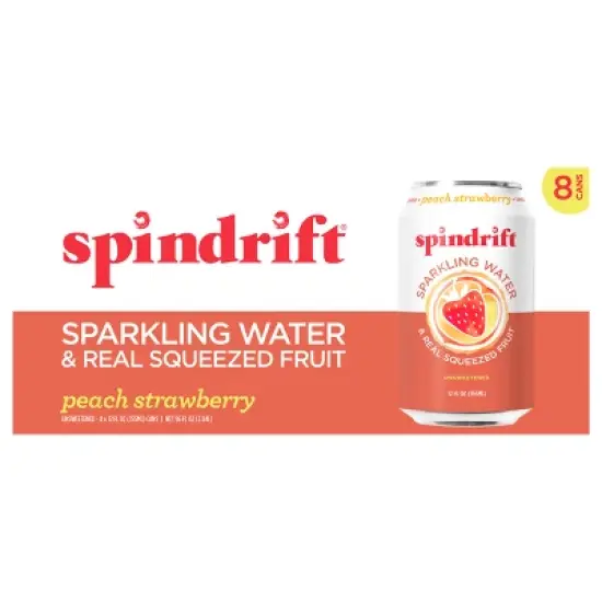 Spindrift Berry Belli-No Sparkling Water - 8pk/12 fl oz Cans image {7}