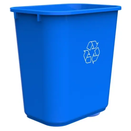 Storex 7 Gallon Recycle Basket, Blue image {1}