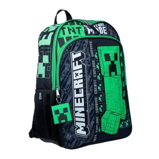 Minecraft Kids' 16" Backpack - Black image {2}