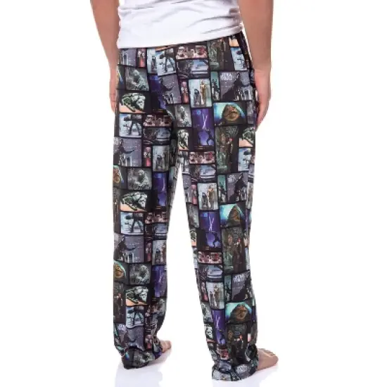 Star Wars Mens' Movie Film Classic Character Scenes Sleep Pajama Pants Multicolored image {3}