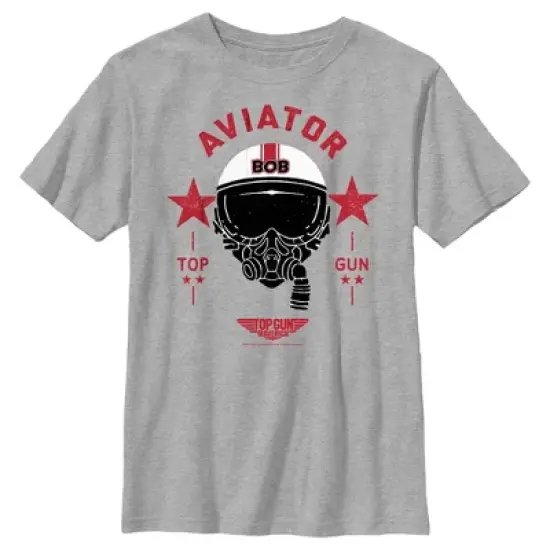 Boy's Top Gun: Maverick Aviator Bob Helmet T-Shirt image {4}