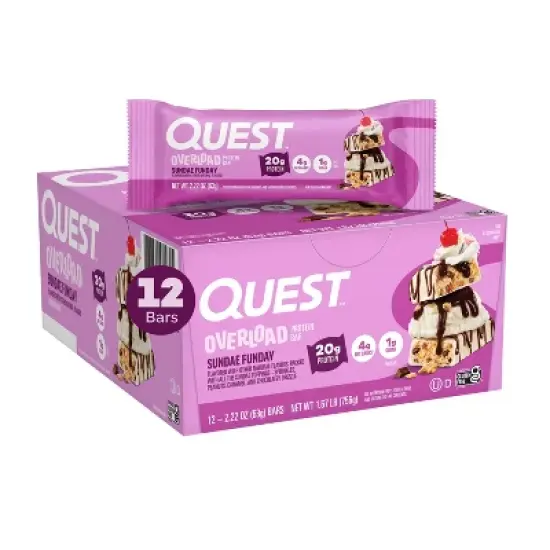 Quest Nutrition Overload Protein Bar - Sundae Funday image {6}