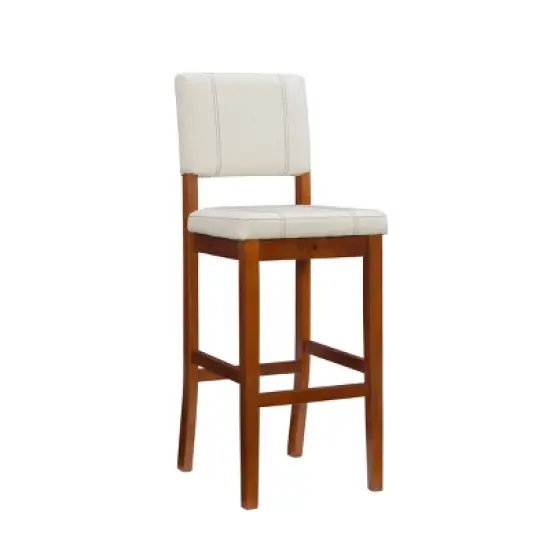 Milano Padded Barstool Upholstered Seat & Back - Linon image {9}