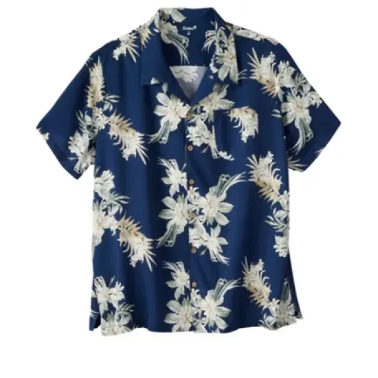 KS Island by KingSize Men's Big & Tall  Printed Rayon Short-Sleeve Shirt image {20}