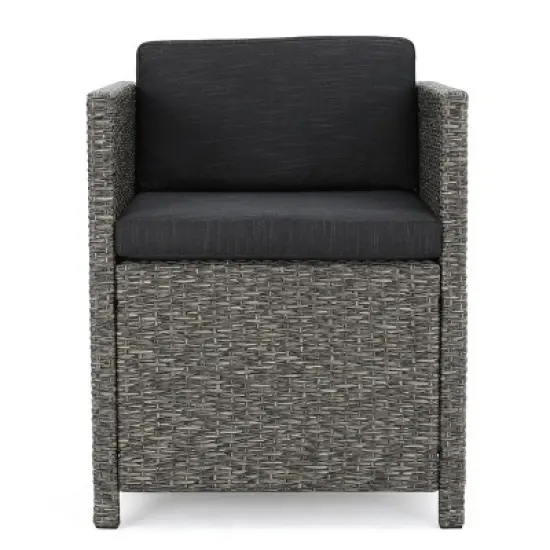 Puerta 17pc Wicker Patio Set - Dark Gray - Christopher Knight Home image {8}