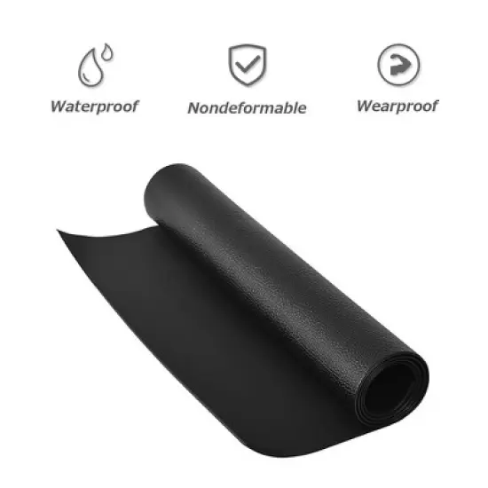 Costway 47''x24'' Exercise Equipment Mat High Density PVC Treadmill Mat Floor Protector Pad image {8}