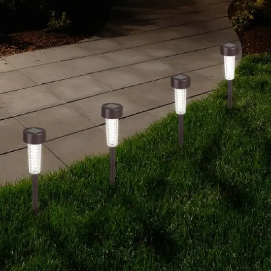 Nature Spring Solar Powered LED Lights - Bronze, Set of 6 image {3}