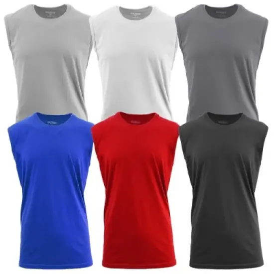 Galaxy By Harvic Men's 2-Pack Assorted Slim Fit  Muscle Tank T-Shirt image {2}