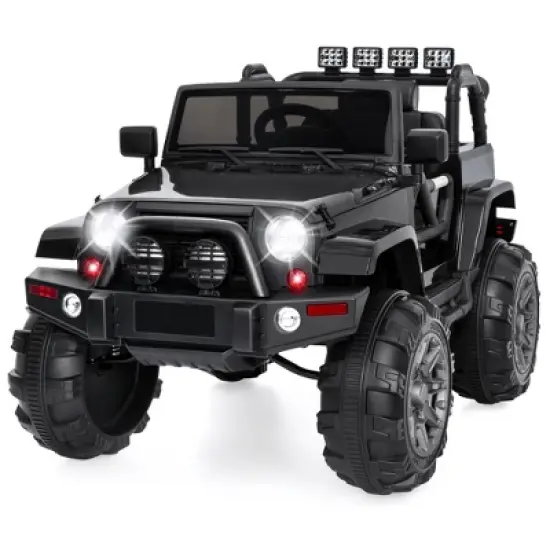 Best Choice Products 12V Kids Ride On Truck Car w/ Remote Control, Spring Suspension, Bluetooth, LED Lights image {8}
