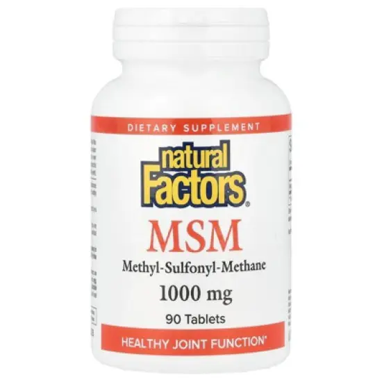 Natural Factors MSM, 1,000 mg, 90 Tablets image {3}