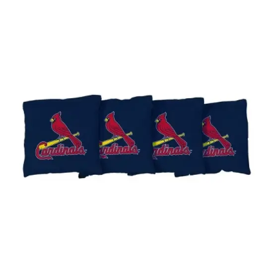 MLB St. Louis Cardinals Corn-Filled Cornhole Bags Navy Blue - 4pk image {1}
