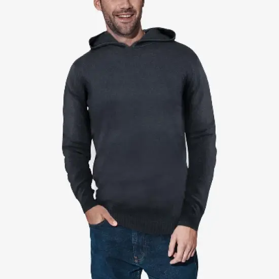 X RAY Men's Hooded Long Sleeve Sweatshirt Solid Casual Pullover Hoodie Sweater image {9}