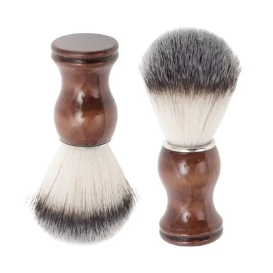 Unique Bargains Durable Shaving Brush 4.25"x1.38" Brown 1 Pc image {3}
