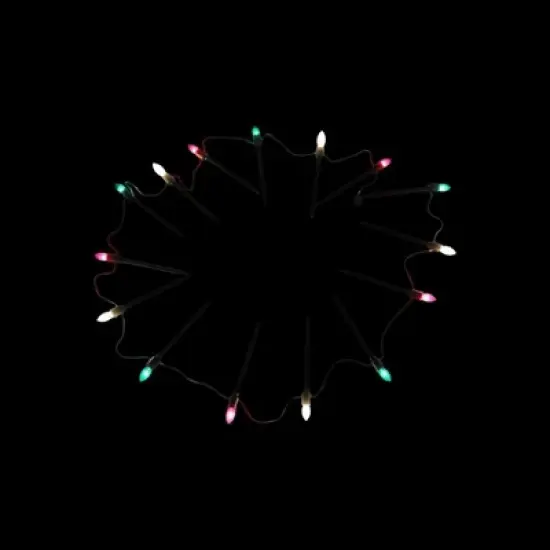 Northlight Set of 15 Lighted Red, Clear and Green C9 Christmas Pathway Marker Decor image {3}