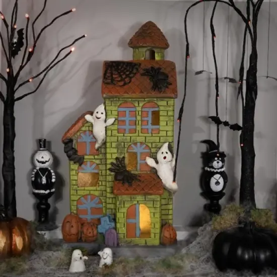 Northlight LED Lighted Ghostly Haunted House Halloween Decoration - 20" image {1}