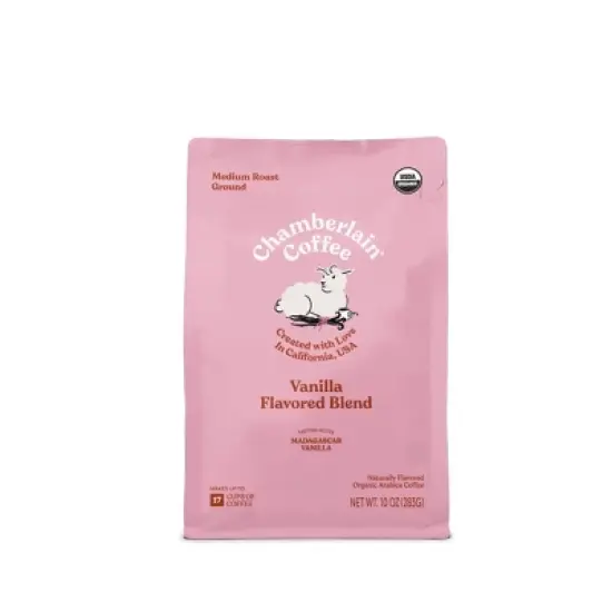 Chamberlain Coffee Organic Fluffy Lamb Vanilla Blend Medium Roast Ground Coffee - 10oz image {6}
