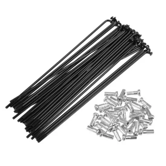Unique Bargains 14G J Bend Bicycle Steel Spokes 36Pcs image {8}