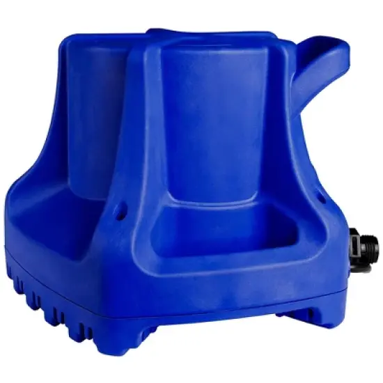 Little Giant 14942691 Swimming Pool Cover Automatic Submersible Excess Water Pump with Carrying Handle and 25' Electrical Cord - Blue image {2}