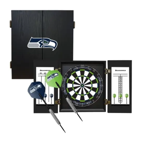 NFL Seattle Seahawks Fan's Choice Dartboard Set image {8}
