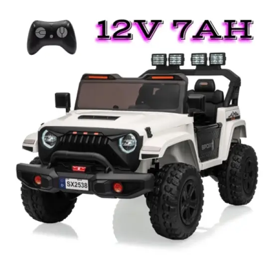 Jojoka 24V Power Wheel 2-Seater Kids Ride-On Car with Remote Control, 4WD 800W Motor, Off-road Car Toy with Adjustable Speeds, Built-in Music image {12}