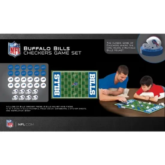 MasterPieces NFL Buffalo Bills Checkers Board Game for Kids and Families Ages 6+ Officially Licensed image {3}